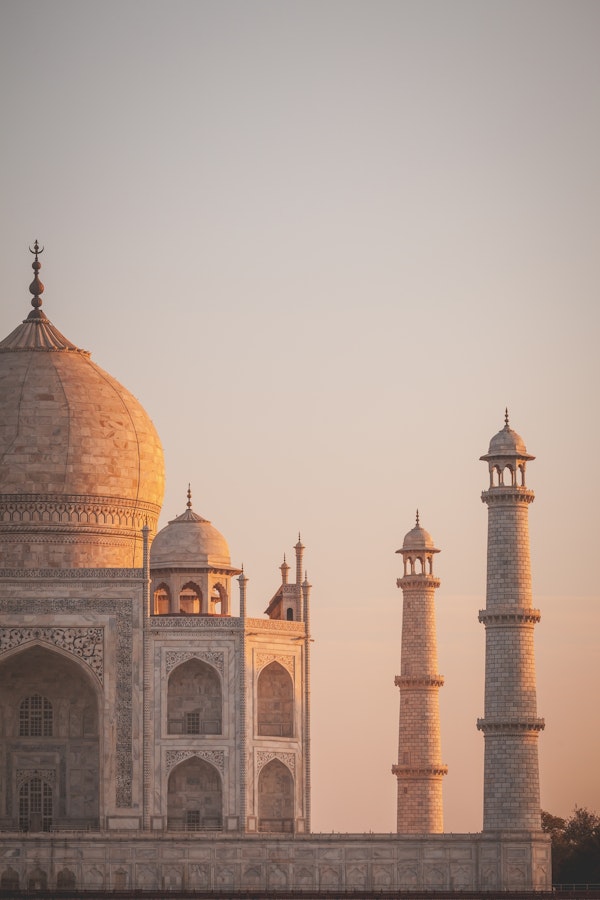 Taj Mahal At Sunset