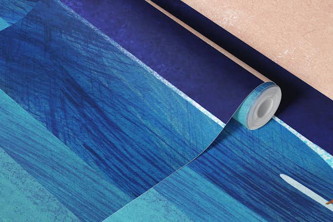 Surfer and the Sunwallpaper roll