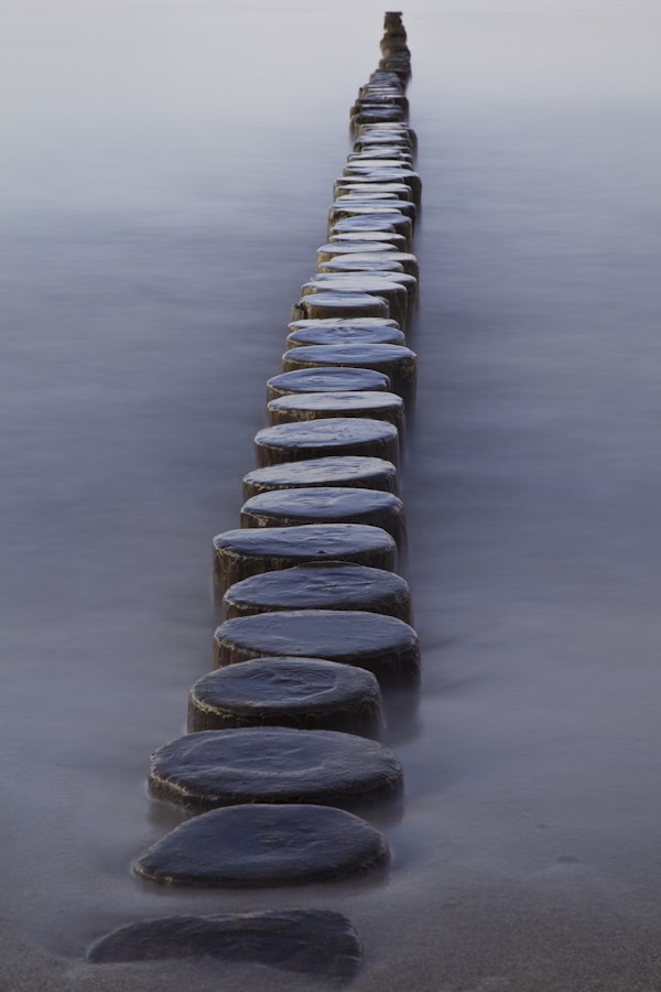 Breakwater in the Baltic Sea