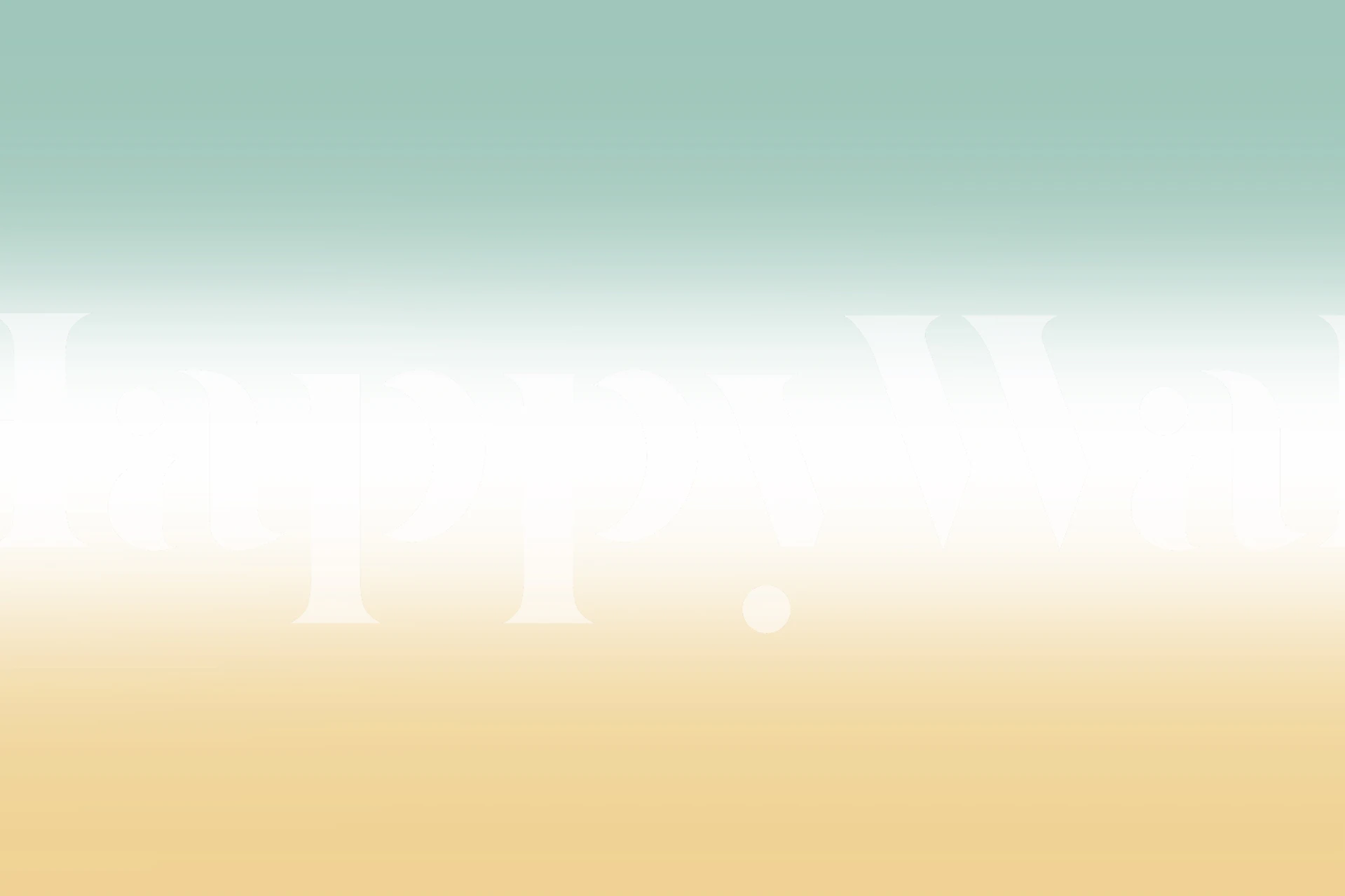 Green ochre gradient wallpaper in a room