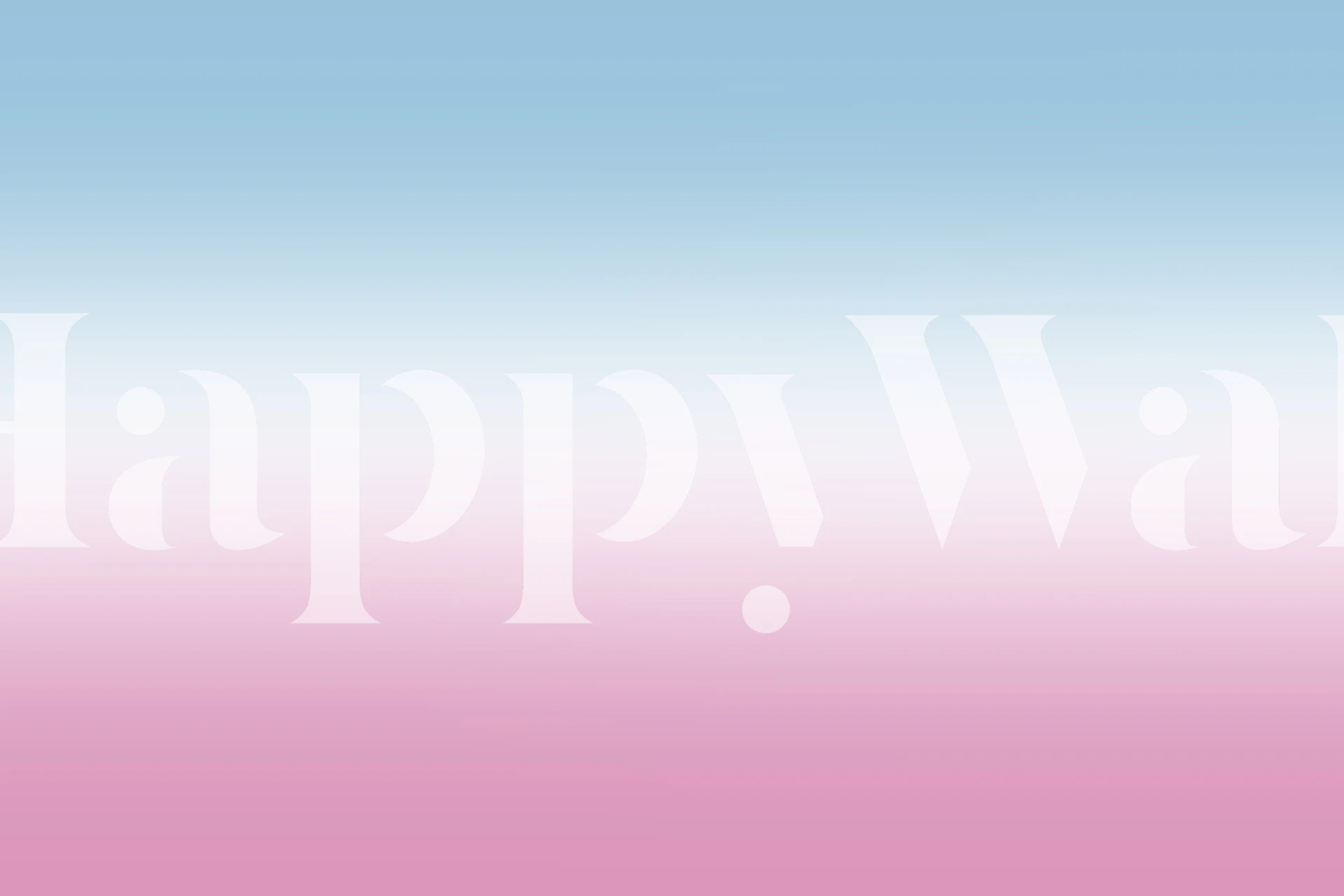 Fotomural vinílico de parede gradiente azul e rosa para uma decoração interior tranquila