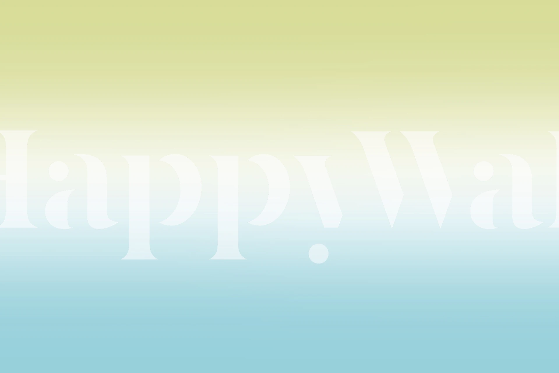 Gradient wallpaper in lime green, light blue, and white