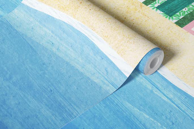 Beach Hutswallpaper roll