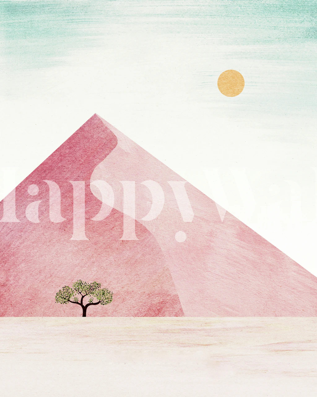 Pink Dune wallpaper in a room setting