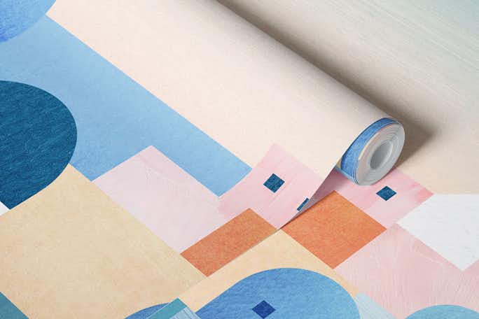 Santorini Minimalismwallpaper roll