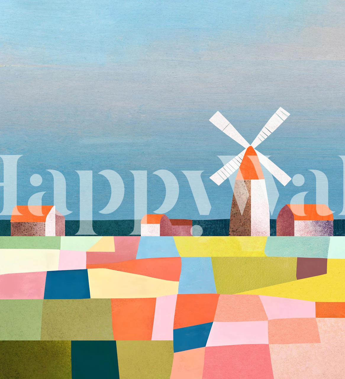 Tapeta Tulip Fields u stilskoj sobi