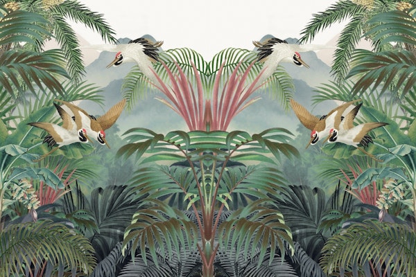 Sarus crane in the forest