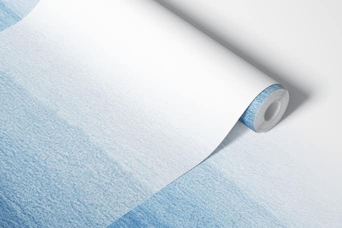 Soft blue watercolor shorewallpaper roll