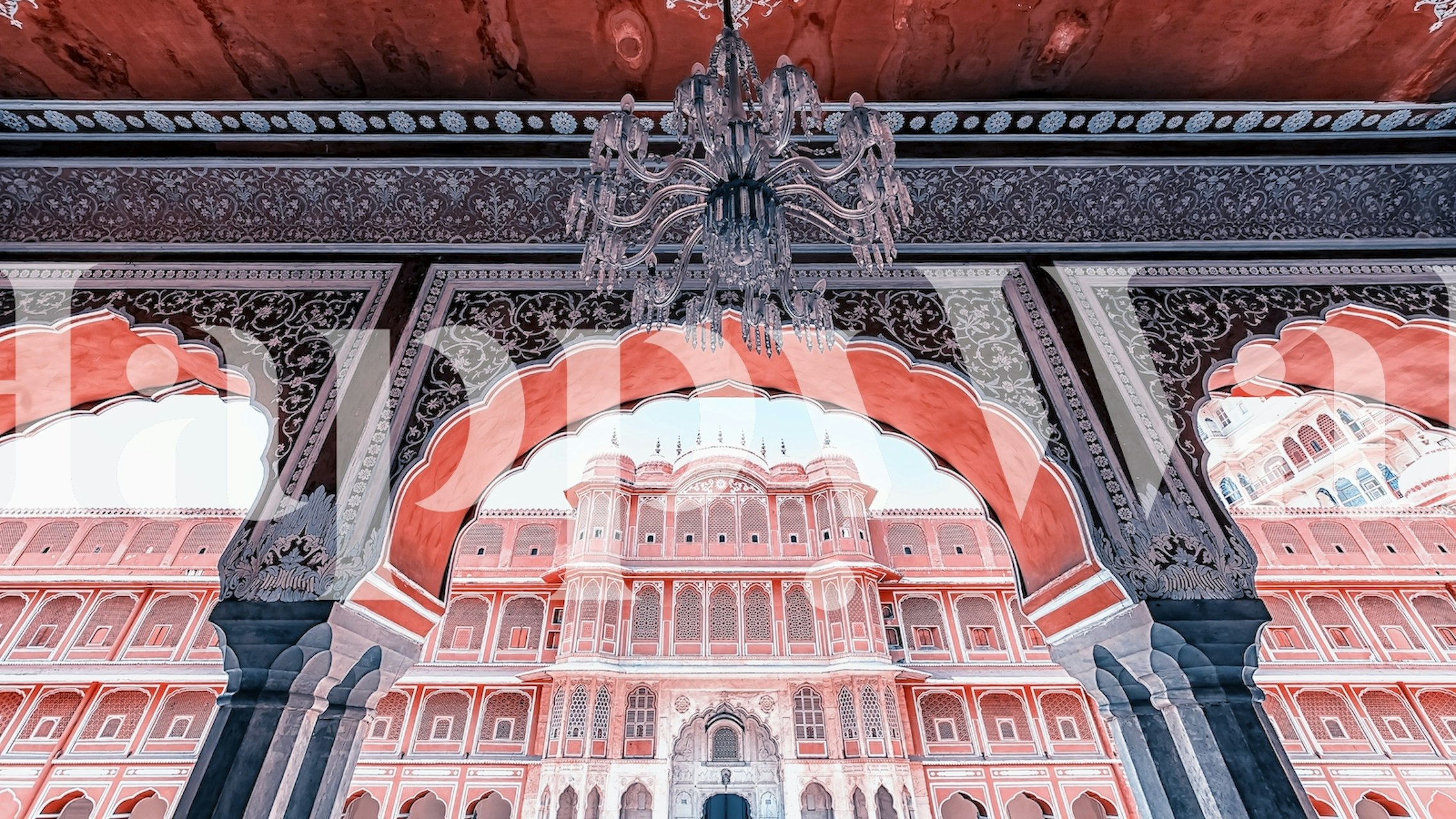 Indian Style wallpaper in a room