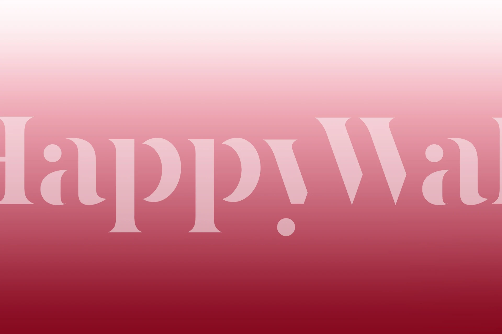 Zachtroze tot karmozijnrode gradiëntmuurschildering genaamd Rose Gradient van happywall.com