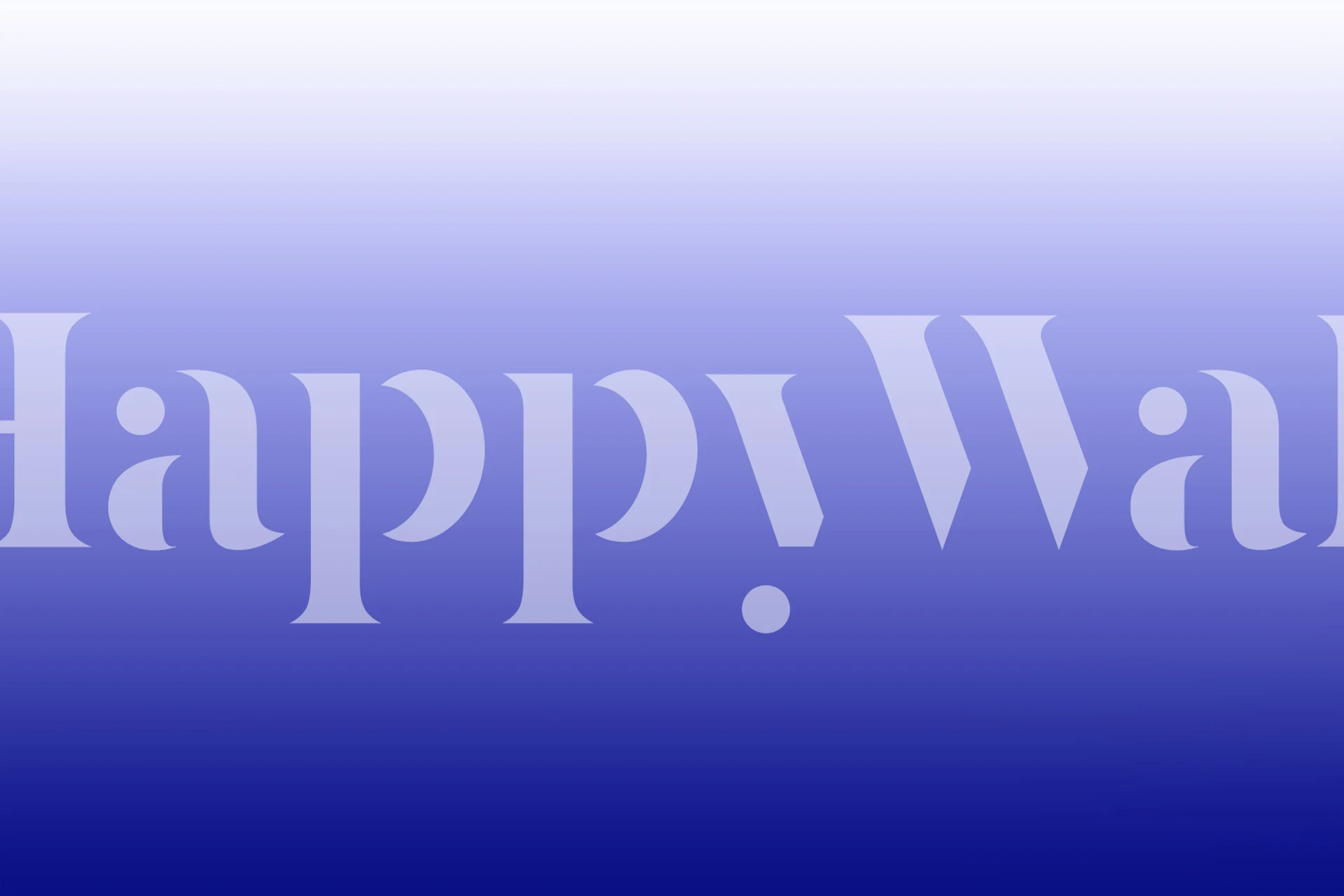 Gradient wallpaper blending from light phthalo blue to dark blue