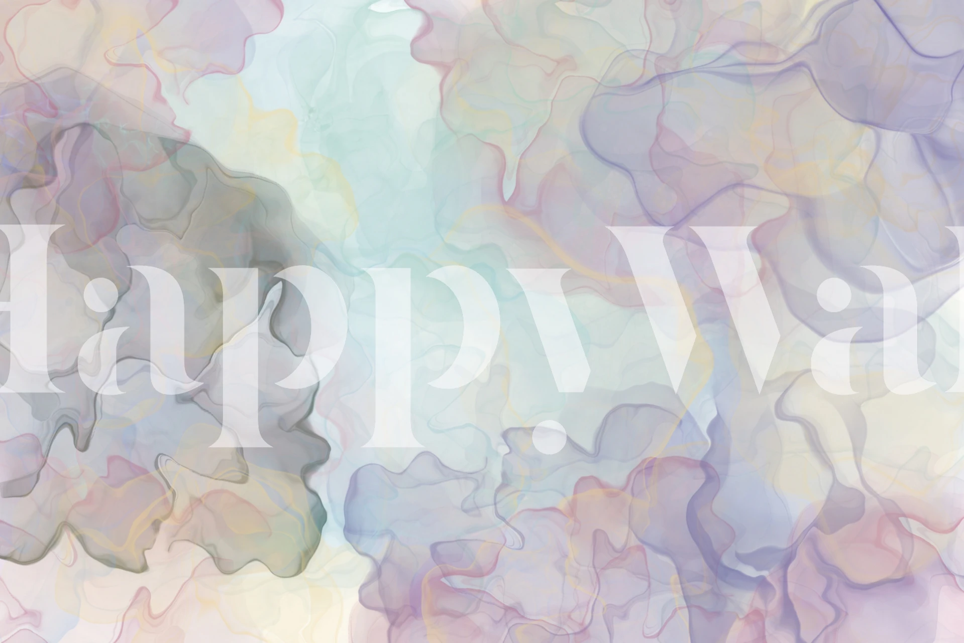 Apstraktna pastelna zidna slika s alkoholnom tintom za uređenje interijera