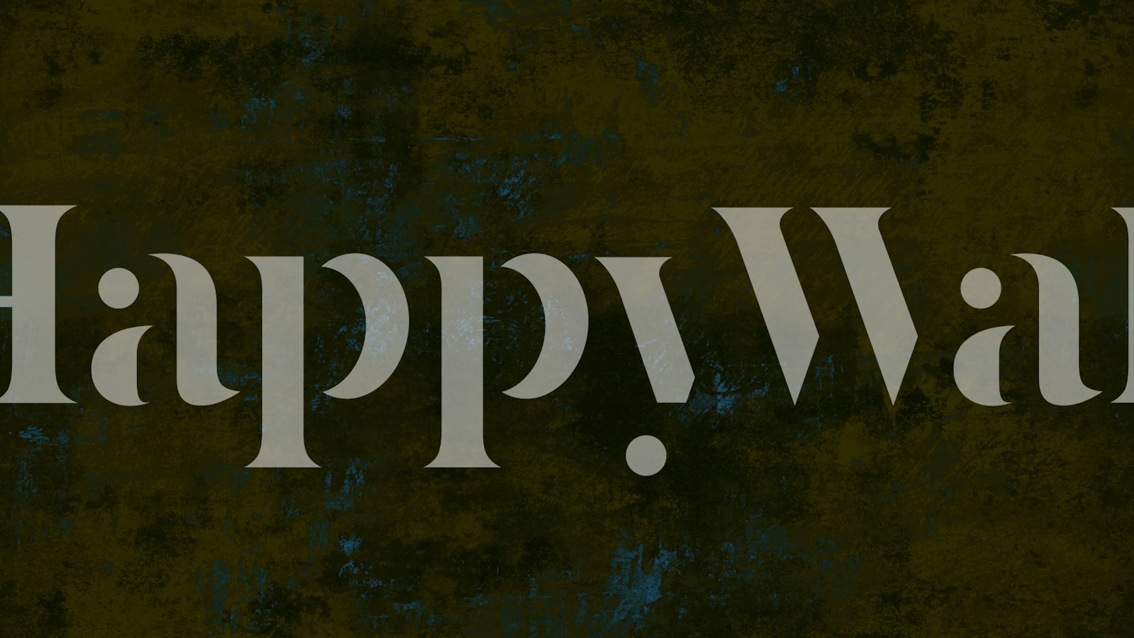 Grunge style wall mural with faded green and earthy brown textures