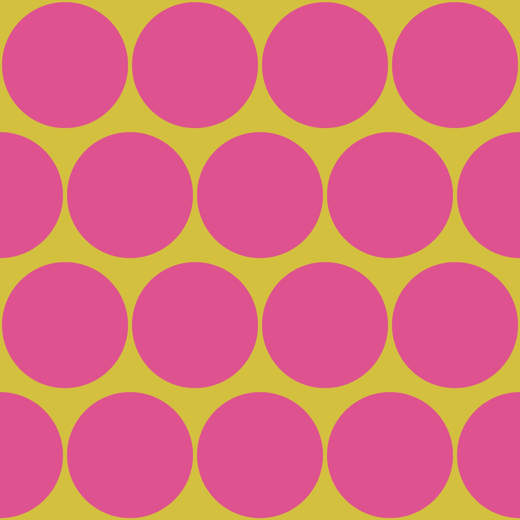 Big Dots Pink Yellow Wallpaper - Buy High-Quality Wallpapers | Happywall