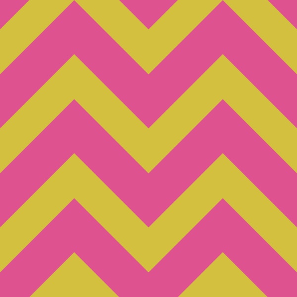 70s Full Chevron - Empire Yellow / Hot Pink