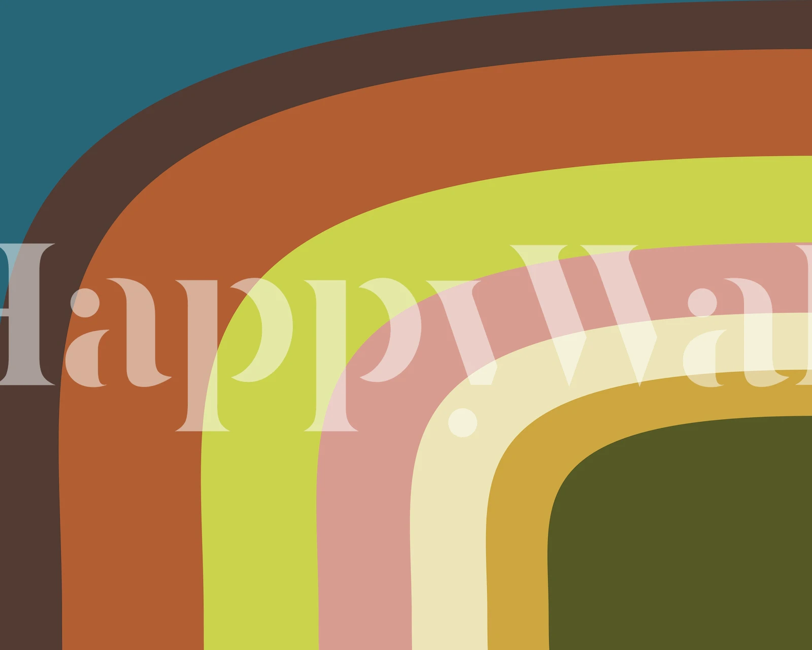 Abstraktit maanläheiset sävyt sateenkaaren kaari