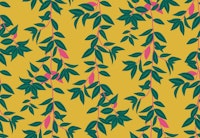 Jungle Vines - Mustard wallpaper