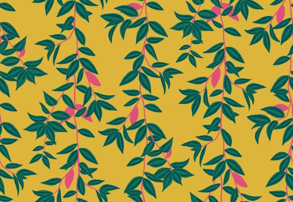 Jungle Vines - Mustard