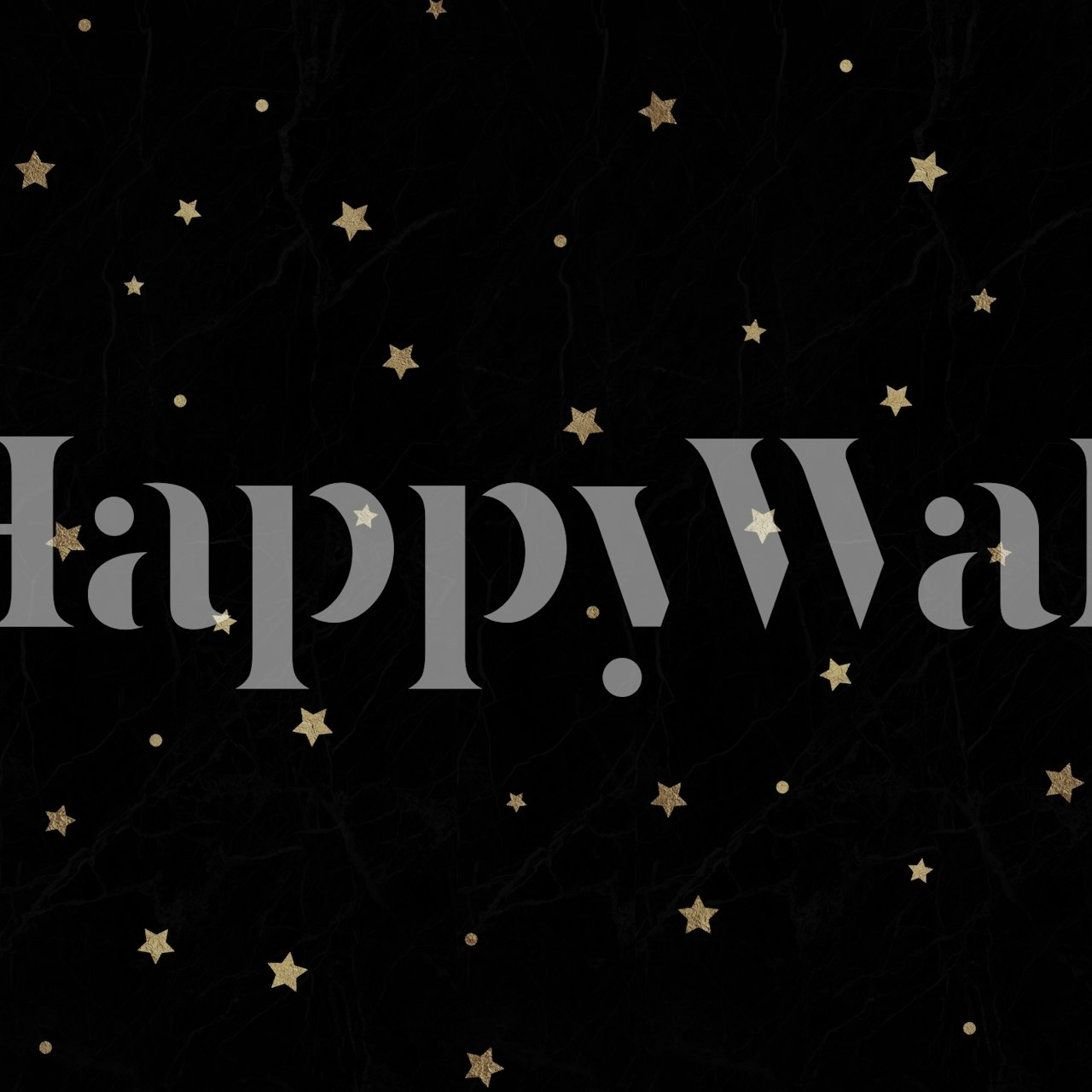 Papel tapiz Black Night Sky en un dormitorio