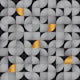 Mid-Century Concrete and Gold Pattern