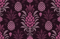 Modern Monochrome Pineapple Chic Pink Purple tapet