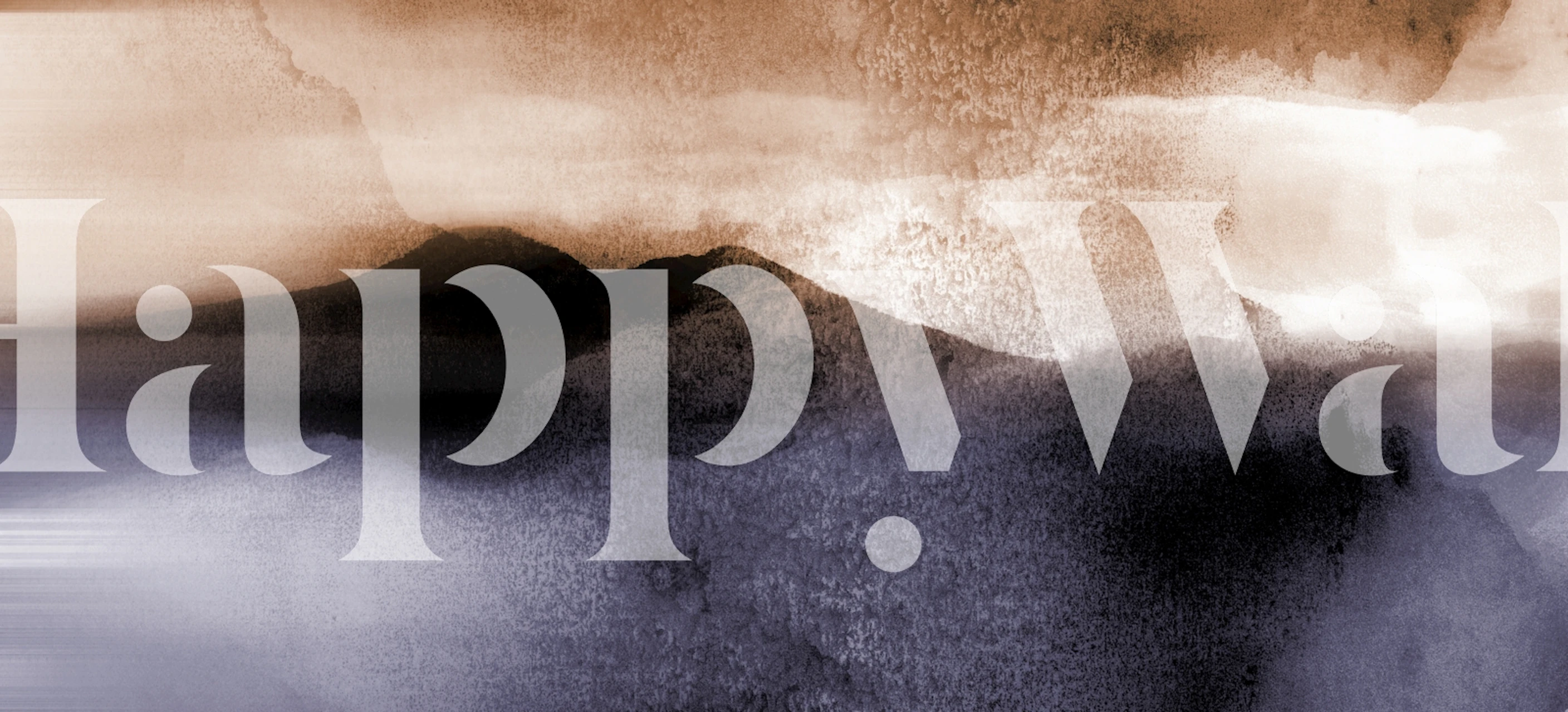 Neutral Japandi-style landscape wall mural featuring a serene blend of brown and gray hues