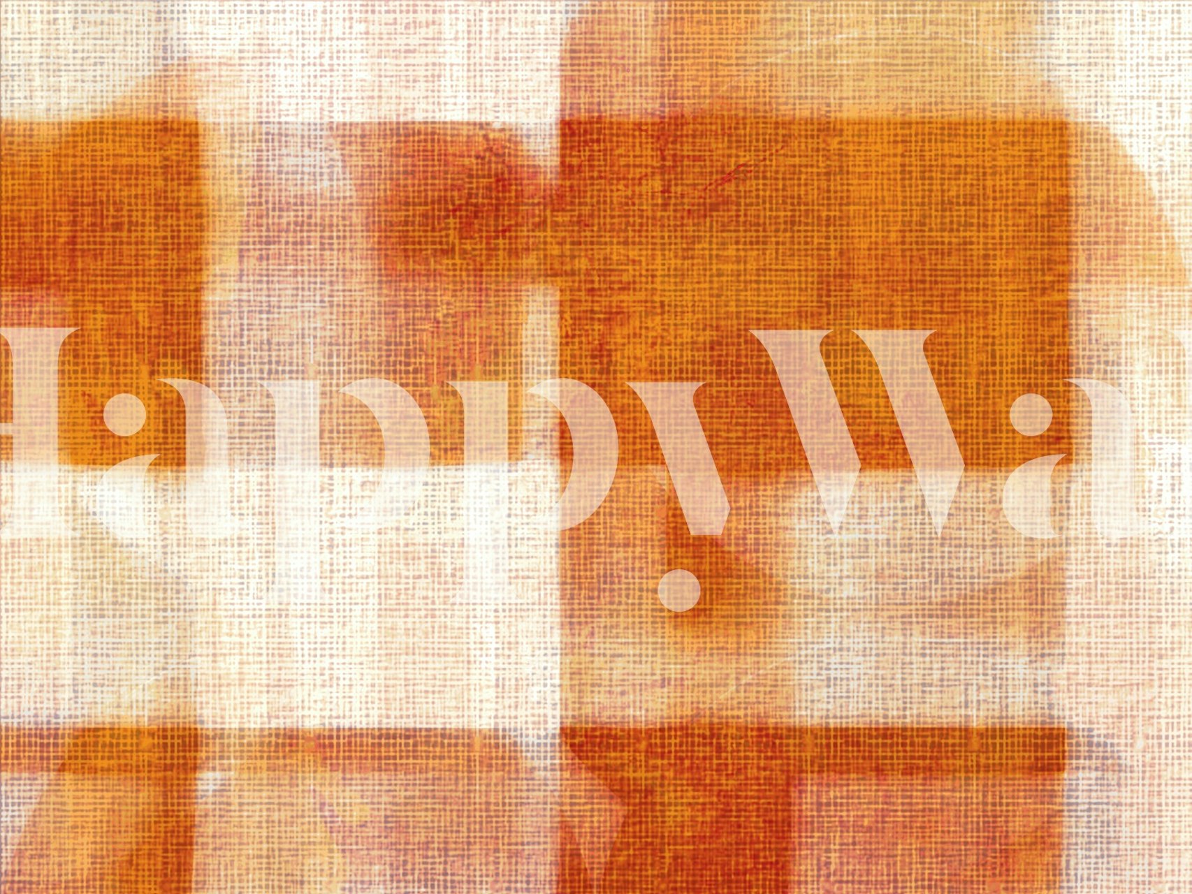 Motif géométrique orange et beige wallpaper