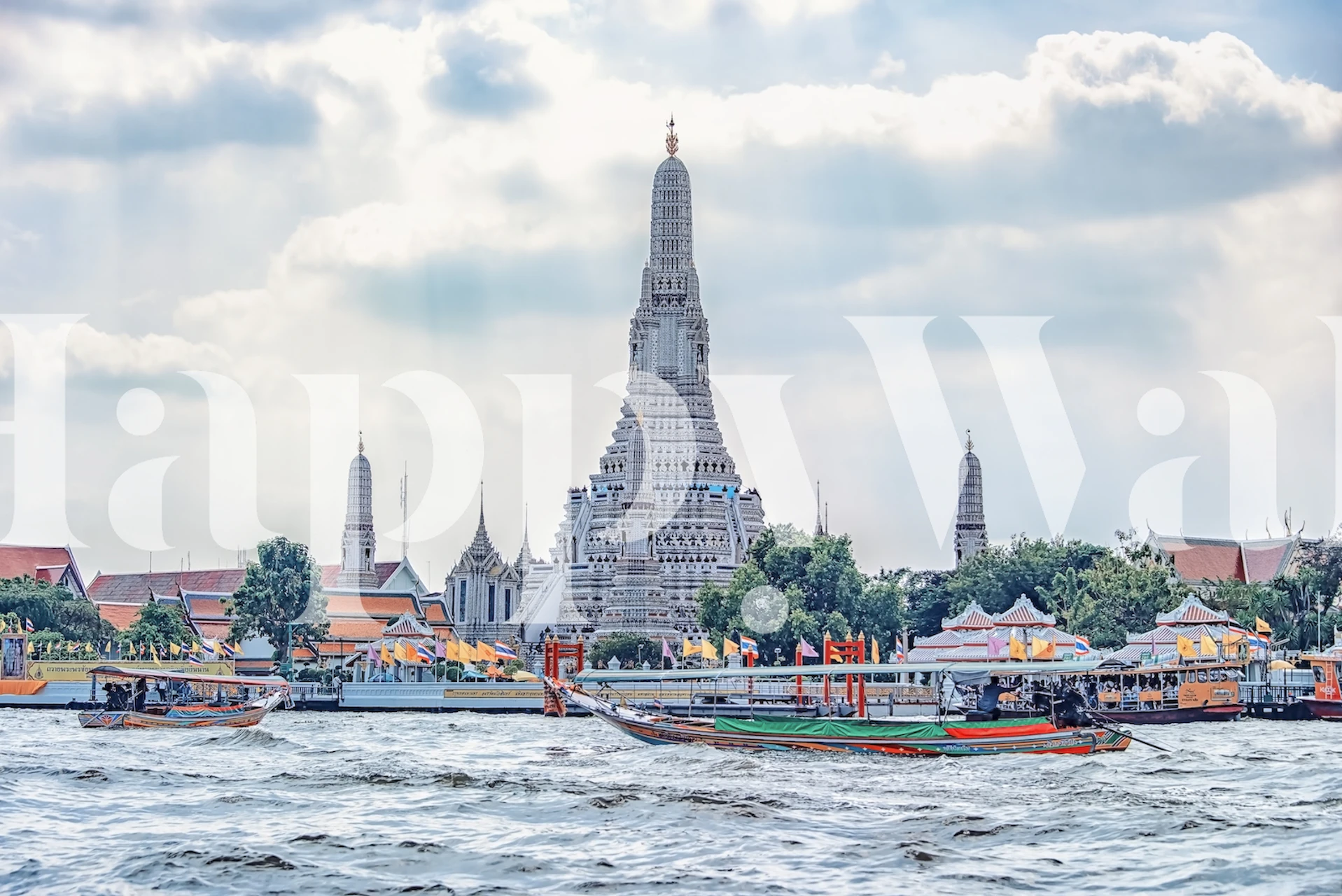 Wat Arun wallpaper design in a room