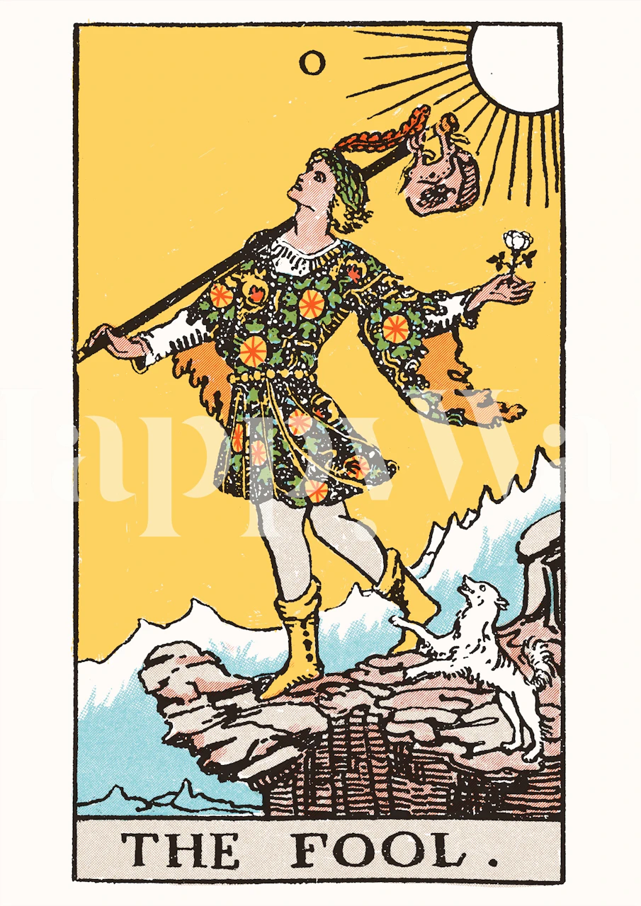 Tapeta tarot The Fool u sobi
