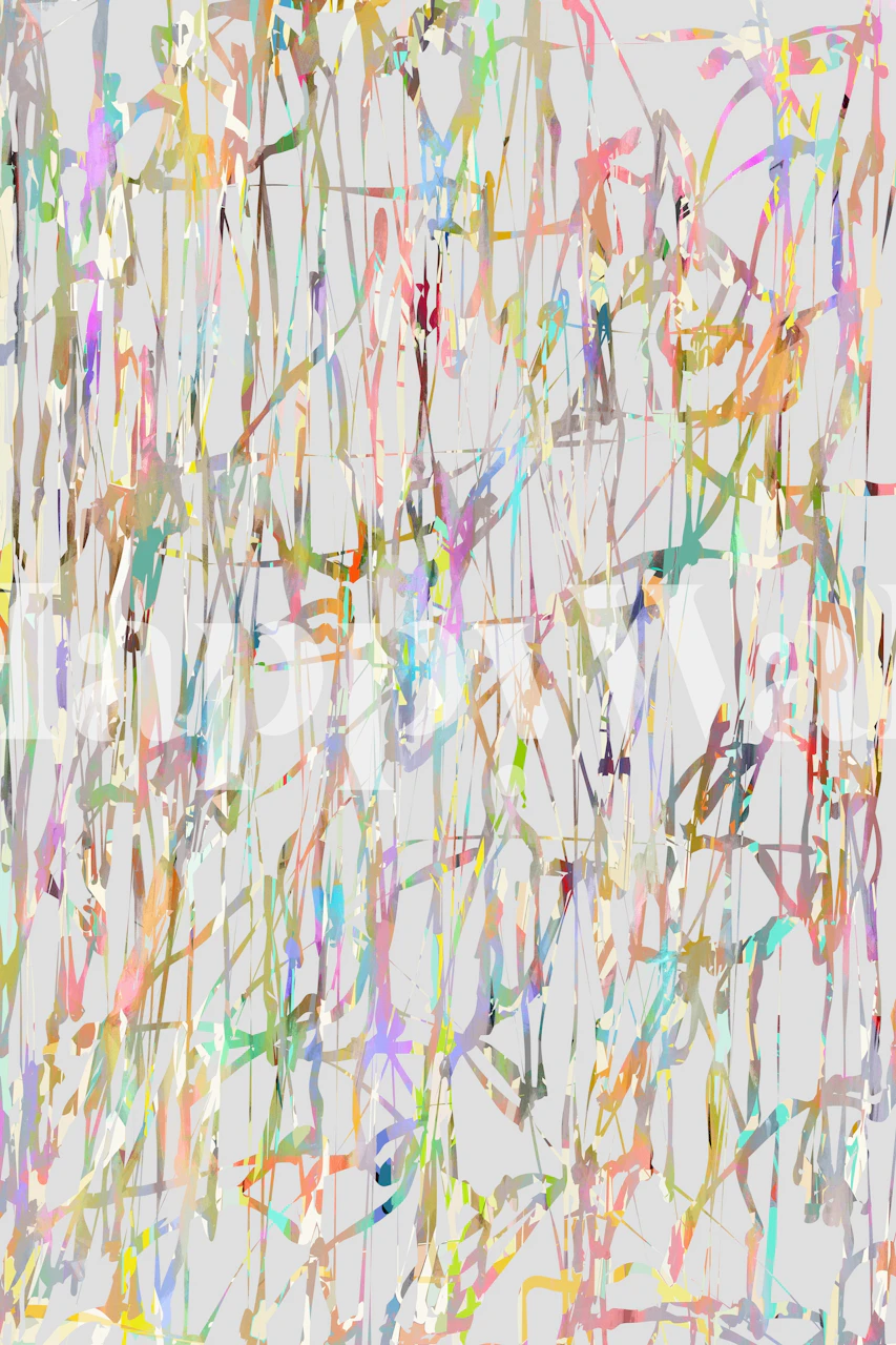 Colorful abstract brush strokes wallpaper