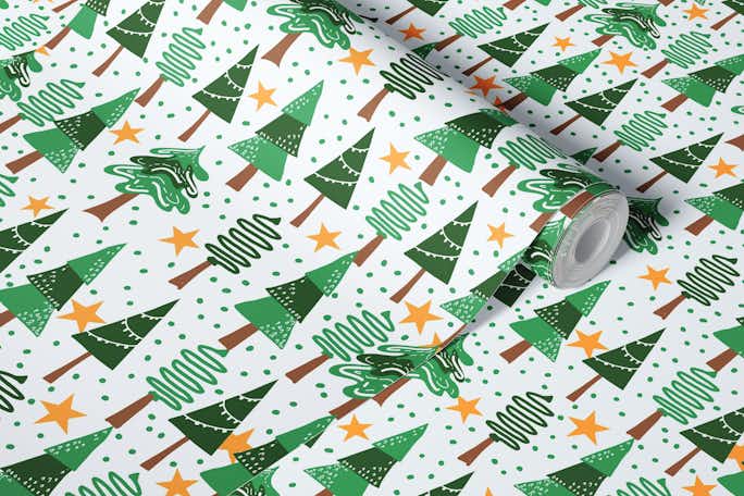 Christmas tree abstractwallpaper roll