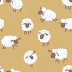Counting sheep on onney yellow