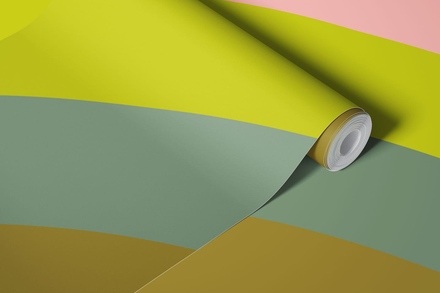 Bold Colorful Abstract Rainbow Arc wallpaper roll