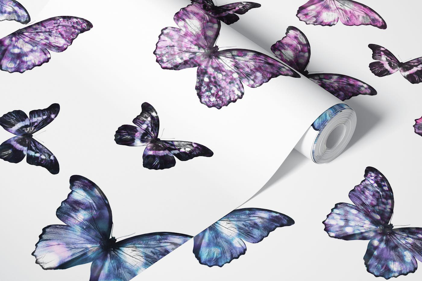 Dreamy Iridescent Butterfly Pattern 2 wallpaper roll