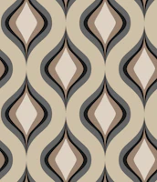 Retro Curvilinear 70s wallpaper