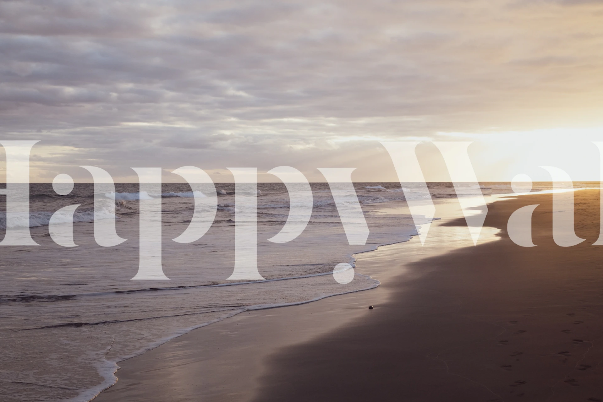 Atlantic Ocean Sunset tapet i et rom