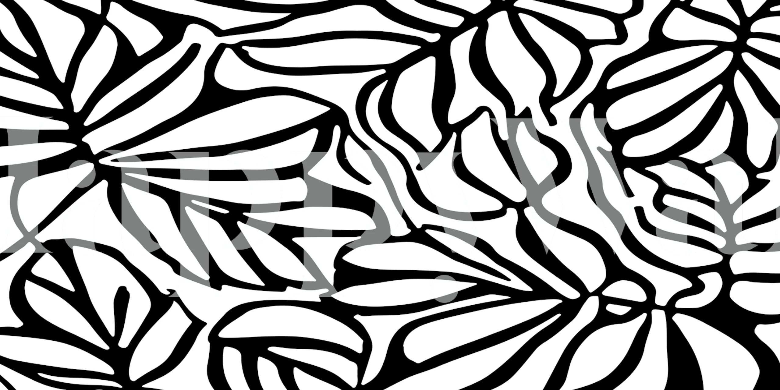 Floral Organic Night Tapetti Huoneessa