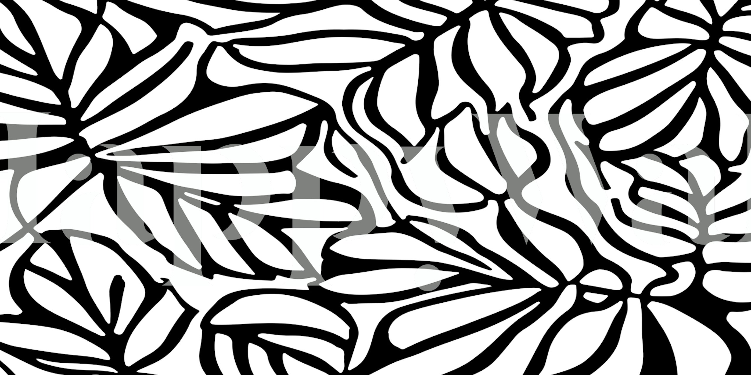 Ταπετσαρία Floral Organic Night Σε Ένα Δωμάτιο