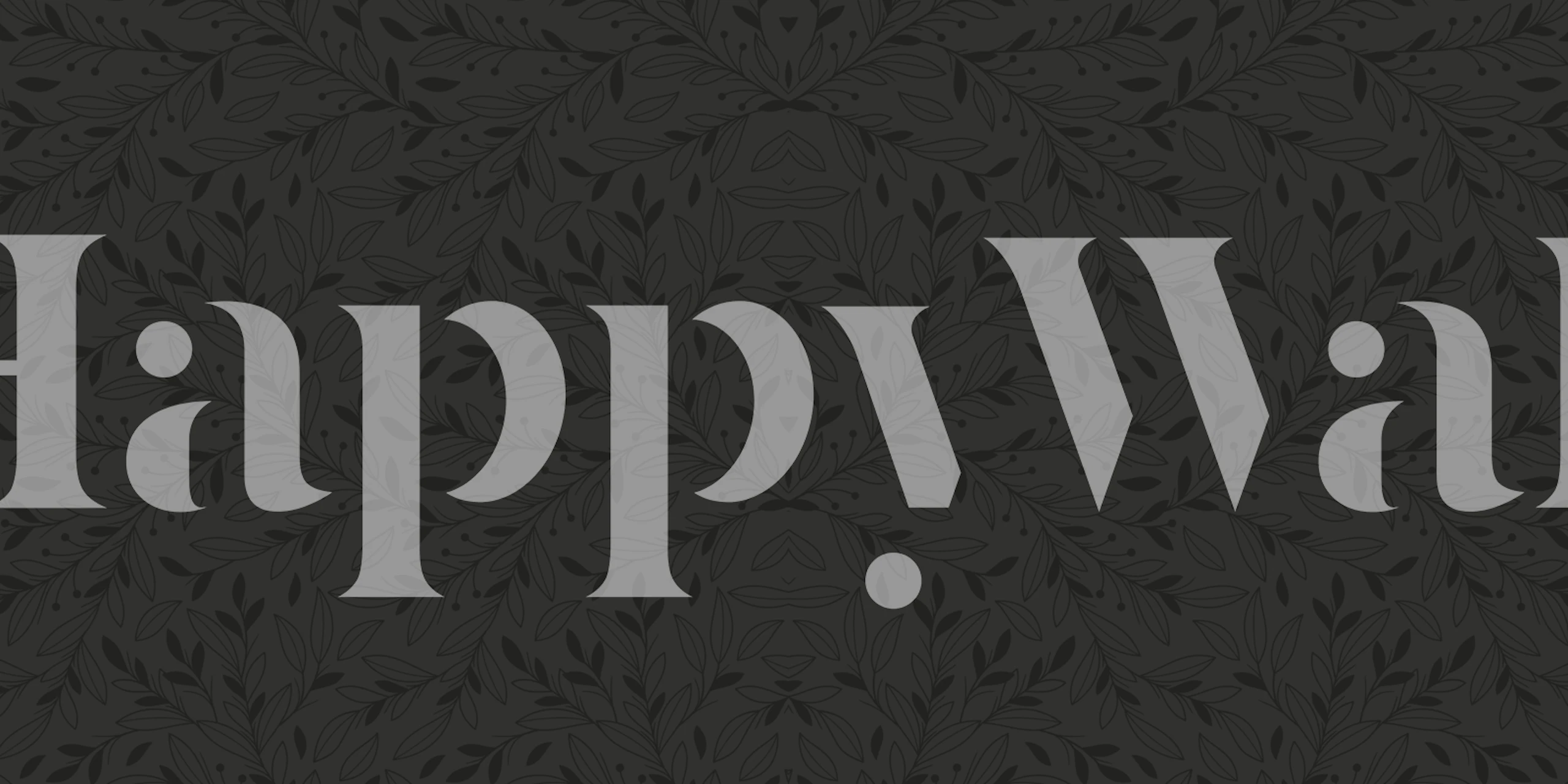 Design Della Carta Da Parati Floral Night Leaf In Una Stanza