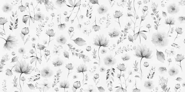 FLORAL BOTANIC BLACK AND WHITE