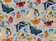Papillonia - Morning Glory with Butterflies in Greige