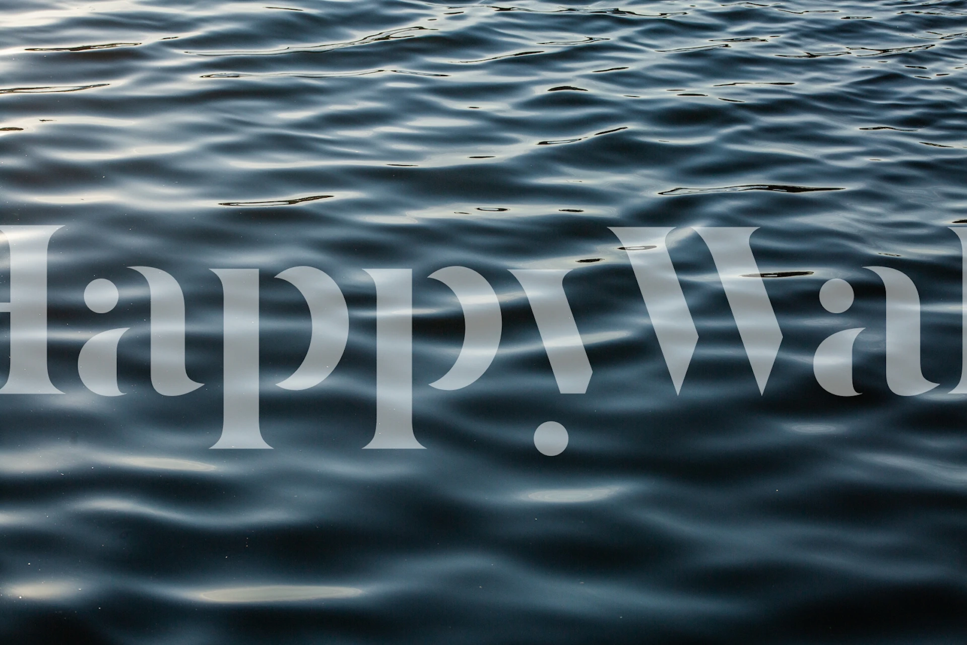 Dark blue water ripple texture wallpaper