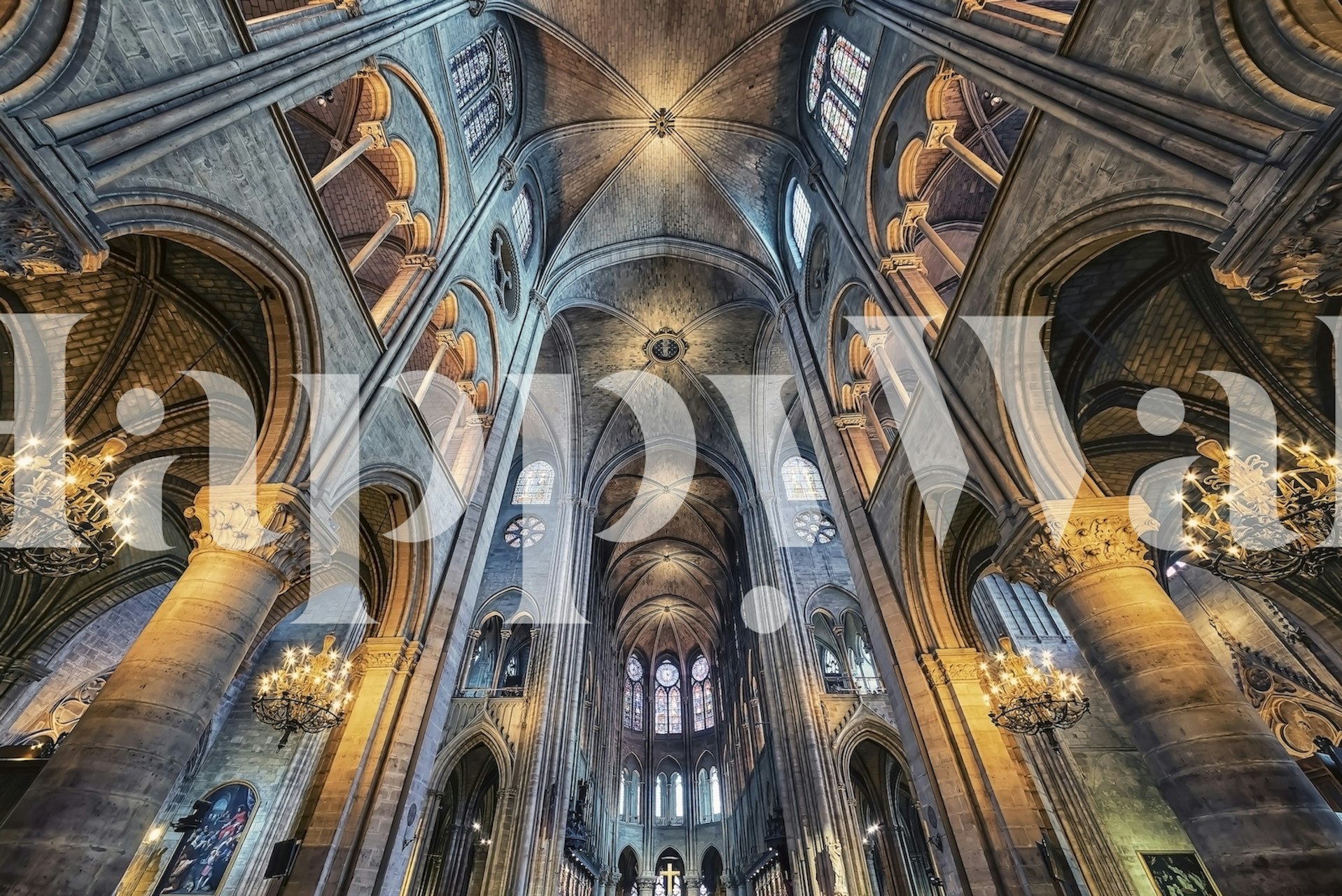 Buy Notre Dame Cathedral Wallpaper | Happywall