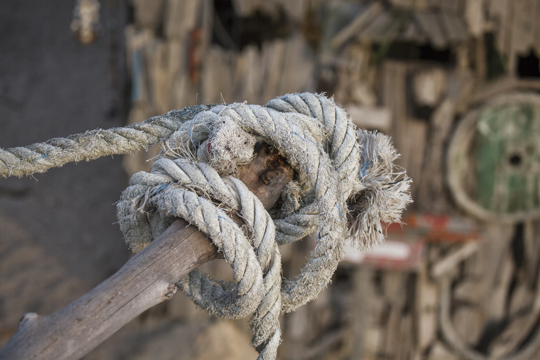 Old Rope Wallpaper | Rustic Nautical Wall Decor | Happywall