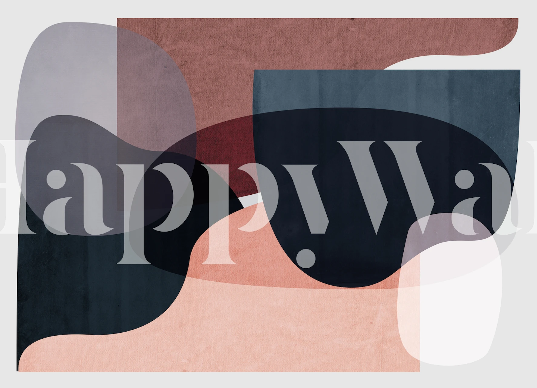 Abstract multi-colored shapes in dark tones wallpaper