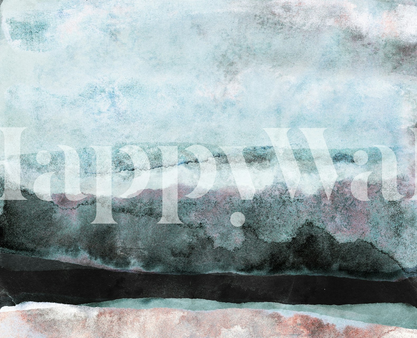 Watercolors 24X tapet i et rom