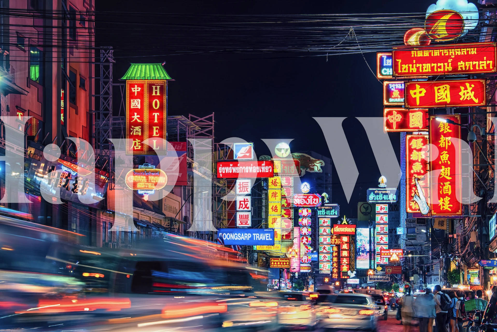 Billboards and neon lights in Bangkok