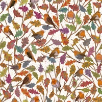 Robin Birds in Fall 1 tapet