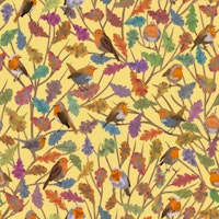 Robin Birds in Fall 2 tapet