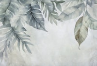 Calm Foliage Border Teal behang